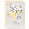 Hallmark Biglietto di auguri per matrimonio, per coppie, sposi novelli, lamina d'oro, cuori, frizzante con dedica sentita
