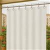 Byour3 -Tende Impermeabili per Esterno con Anelli in Metallo A Caduta Antimuffa - Tende Laterali Gazebo Oscuranti Tenda Parasole per Terrazzo Balcone Tela Solare Frangivista (Naturale, L.200x290H)