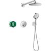 Hansgrohe Raindance S Brausesystem 240 1jet PowderRain mit ShowerSelect S Chrom 27951000 - Sistema doccia cromato