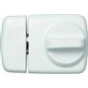 ABUS 589171 7510 W - Serratura con maniglia girevole, per porte a spessore ridotto, colore: Bianco