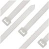 SeKi Fascette stringicavo - 100 pezzi - Bianco/Naturale 430 x 9,0 mm Resistente agli strappi fino a 80 kg - Nylon PA6.6 - autobloccanti - Set di fascette per gestione cavi, casa, officina e industria