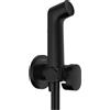 Hansgrohe true Doccetta bidette, Nero Opaco, tondo