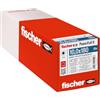 Fischer Viti per Legno e Costruzioni PowerFull II CTF 10,0x180 mm, Filetto Totale, Testa Svasata Piana, Impronta Torx, Zincata Bianca, 50 Pz, 562947