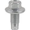 KS TOOLS Tornillo de drenaje de aceite, hexágono exterior 15 mm, M12x1,75x25 mm, paquete de 25, 42 mm