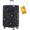 Anseom 18-32 Pollici Copri Valigia con Etichetta per Bagaglio, Custodia Elastica per Bagagli, Custodia Protettiva Lavabile per Valigia, Copri Protettiva Valigia per Viaggio (XL, 29-32 Pollici)