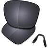 Saucer Lenti di ricambio premium per occhiali da sole Oakley Crossrange OO9361, Alta definizione, schermo nero polarizzato, Taglia unica