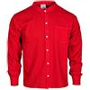 Tumia LAC Camicia con Colletto di Cotone Estiva Prodotta in Ambito etico, a Maniche Lunghe. Rosso.