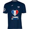 Barcelona Padel Tour | Maglietta Tecnica a Manica Corta | da Uomo | in Tessuto Micro Mesh Traspirante con Cuore Love Padel e Bandiere del Paese