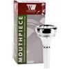DENIS WICK - DW5880E-4AY Bocchino Eufonio Small Fitting Silver Plated, Tazza 26.0 mm, Profondità Standard, Suono Aperto, Attacco Chiaro, Registro Grave Definito