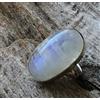 Regalo di Natale Pietra Lunare Arcobaleno Gemma 925 Argento Sterling Artigianale