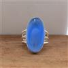 San Calcedonio Gemma 925 Argento Sterling Artigianale Anello Tutte le Misure