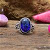 Sottile Tanzanite Gemma 925 Argento Sterling Artigianale Anello Tutti Size FT-90
