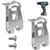 FinalCool 2 Pezzi per Clip da Cintura Makita, Gancio da Cintura per Trapano Elettrico, con Viti Clip, Clip per Cintura In Acciaio Inossidabile, Compatibili con DF330 DT01 DDF482 DHP482 XDT14 XPH10 12V 18V