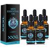 BAWUTZ Olio per l'ingrandimento del pene XXXL, olio da massaggio maschile per il sesso, ingrandimento più rapido del pene di dimensioni maggiori per l'olio per la crescita della potenza maschile (5PC,Black)