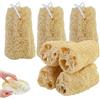 JRSHIRLEYLTD 7 spugne luffa naturali in cetriolo, 10 cm, esfoliante luffa biodegradabile, perfette per la cura del corpo, la cucina, il bagno e il sapone loofah
