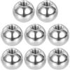 PATIKIL Dado A Sfera M5x15mm, 8 Pezzi Filettatura Femmina 304 Acciaio Inossidabile Tappo Vite A Foro Cieco Rotondo Per Illuminazione Macchinari DIY Decorazione, Argento