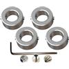 CESFONJER Stop di Profondità Trapano,CESFONJER Punte Profondità Anello Posizionatore(ID:12mm,4pcs), con la Chiave Esagonale