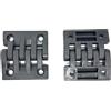BSP STAMPAGGIO MATERIE PLASTICHE Set 8 Cerniere in Plastica Rinforzata PA 60x70 mm, Made in Italy - Kit 8 Pezzi per Ante e Sportelli - Resistenti a Urti, Umidità e Sole - Ideale per Cassette Elettriche, Nero Opaco (60x70 mm, 8 Pezzi)