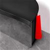 Hengrongshen Battiscopa in PVC Adesivo, 10cm x 6m Copri Battiscopa Adesivo, Morbido Profilo Angolare PVC, Profili in PVC Copri Battiscopa Decorativi per Cucina e Bagno,Soggiorno, Officio (Nero)