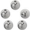 SUPERFINDINGS 5 pz M4x15mm Pomello con Dado A Sfera Filettatura Femmina Tappi per Dadi A Sfera In Argento di Ricambio Sfere In Acciaio Cromato Tappi A Vite Decorazione Rotonda per Lampada