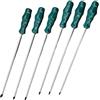 LEKEFETO Set di 6 cacciaviti Torx extra lunghi (300 mm) - acciaio S2 con punta magnetica e manici antiscivolo per artigianato professionale - T15, T20, T25, T27, T30, T40