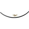 Drhomeam Tubo flessibile ad aria compressa con accessori in rame, in nylon nero, ad alta pressione, tubo flessibile per pompa ad aria, lunghezza 30 cm, diametro esterno 6 mm