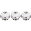 PATIKIL Tappi Sfiato Radiatore 3/8 BSP Maschio Argento e Bianco 3Pz | Tappi Manuali per Sfiato Aria Radiatore in Ottone Nichelato per Termosifoni Riscaldamento