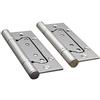 EBETA E EBETA 4x Cardini Cerniera per porta in acciaio inox cerniera per porta cerniera in acciaio inossidabile raccordo argento (2,5 mm Spessore)