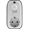 ChiliTec Presa adattatore con rilevatore di movimento, portata 120°-9 m, 230 V, 1200 W, LED di colore bianco
