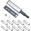 Ritte ：Serranda per Porte, 10 Pezzi Acciaio INOX Touch Latch Close Damper Buffer per Ante in Legno Del Cassetto Cerniera Push to Open System con Viti in Acciaio INOX per Ante Damper Buffer Push to Open