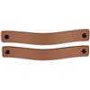 Brute Strength - Maniglie in pelle per mobili - Taupe - 2 pezzi - 20 x 2,5 cm - Maniglia per mobili, maniglia per porte per cucina, bagno, armadi, comò, legno