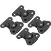 PATIKIL Chiusura a Farfalla a Molla Piccola a Scatto 2x1.5, 4Pz Chiusura a Torsione Acciaio e Morsetto a Levetta, Ferramenta Metallo per Chiusura Casse, Scatola, Nero