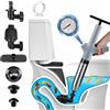 Wenbones Stura WC ad Aria Compressa, Pompa Carichi a Pressione Stantuffo, Stantuffo Pulitore per Tubi ad Aria Compressa ad Alta Pressione con Barometro per WC, lavandino, Vasca da Bagno (NO3)