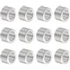 QUARKZMAN 12pz Distanziatore Alluminio 12mm Foro x 20mm OD x 12mm Lunghezza Boccola per Vite Finitura Semplice Distanziatore Metallo Rotondo per Viti Bulloni e Barre M12