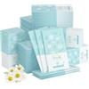 Eniyou 50 Pcs Salviette Wc,Carta igienica umidificata,Confezionata singolarmente,Salviette disinfettanti monouso,Facile da usare,Pulizia delicata,Adatto per diverse occasioni e persone(Camomilla Aloe)