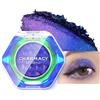 Charmacy Milano CHARMACY, ombretto glitter multichrome, intensa pigmentazione, ombretto scintillante camaleonte, illuminante brillante duocromatico, make up per occhi, finiture multi-riflettenti (104-Abisso Notturno