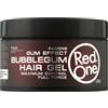 RedOne Hair Gel Bubblegum (Gum Effect) - Gel Capelli Effetto Bagnato a Lunga Durata, 400 ml | Gel Capelli Uomo e Donna per Ricci e Lisci, Definizione e Controllo | Rimozione Facile Pettinando