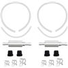 Leiwee Kit Spurgo Freni Auto e Moto, Attrezzo per Sanguinamento Impianto Freno, Tubo in Silicone con Valvola Antiritorno e Tripla Tenuta, Universale per Auto Moto Bici Camper (2 Pezzi)