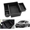 GAFAT Seat Leon MK3 5F FR ST/C*upr-a Leon 2012-2019 Vano Portaoggetti per Bracciolo, Leon Secondario Organizer da Braccioli per Console Centrale (Nero)