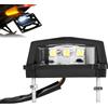 OUKENS Luce targa a LED, luce targa moto 12V fanale posteriore, luce targa posteriore fanale posteriore bianco per moto universale