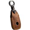 ontto Portachiavi Portachiavi per Mercedes C S Classe E200 E300 E200L E300L E300L E320L AMG CLA GLA CLK GLC Key Cover Case Accessori Portachiavi in pelle 3 Pulsanti Marrone