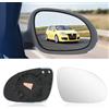 Convitex Vetro specchietto destro per VW Eos (06-10) Golf Plus (04-14), Golf V (03-09), Jetta iii (04-10), Passat (03-11), Sharan (03-10), Sea|t Alhambra (04-10), Sko|da Superb I (06-08) riscaldabile
