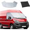 luolety Copertura parabrezza anteriore per Fiat Ducato X250/290 per Peugeot Boxer 2006 - 2025 impermeabile Parabrezza Termico Parabrezza Parasole