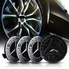 GIAPINST 4 Tappi Coprimozzo primozzo per Mercedes Benz 75mm Coprimozzi auto Fregi Cerchi in Lega