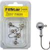 PRO FILSTAR Testine Piombate 5 x 4g - Ami da Pesca N4 - Ami Piombati per Esche Artificiali - Kit Teste Piombate - Jig Head Fishing Set - Pesca Accessori - Piombi da Pesca - Attrezzatura da Pesca
