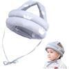 Mikiuly Bambino Cappello di Sicurezza,Casco Protettivo per Neonati,Casco Protettivo per Bambini,Cappello Protettivo per Bambini Regolabile,360° Anticollisione,per Bambino Imparare a Camminare e Crawl,Grigio