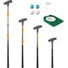Golfupp Putter regolabile da golf, confezione singola unisex mini putter può essere utilizzato sia da mano sinistra che destra, set di putter nero regolabile, con 4 palline e 1 tazza di bandiera, adatto per