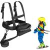 BASTOUR Imbracatura da Sci per Bambini con Guinzaglio e Borsa Rimovibili, Cinghia da sci per bambini, Ski Strap Imbracatura Sicurezza Bambinis per sterzare e imparare il controllo della velocità