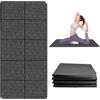 BORDEAG Tappetino da yoga pieghevole da viaggio, leggero e antiscivolo, per yoga, pilates e fitness (materiale TPE, 850 g, 5 mm)