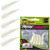 SEABUZZ Larva Set di esche da pesca in gomma, 5 pezzi x 50 mm, esche in gomma per trote, luccio e luccioperca, pesce pesce gatto e pesce persico - set da pesca per acqua dolce e salata (viola scuro)